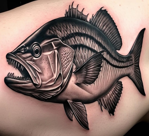 angler fish tattoo