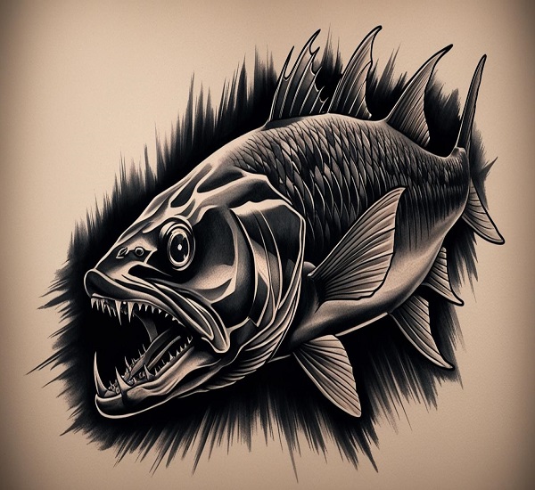 angler fish tattoo