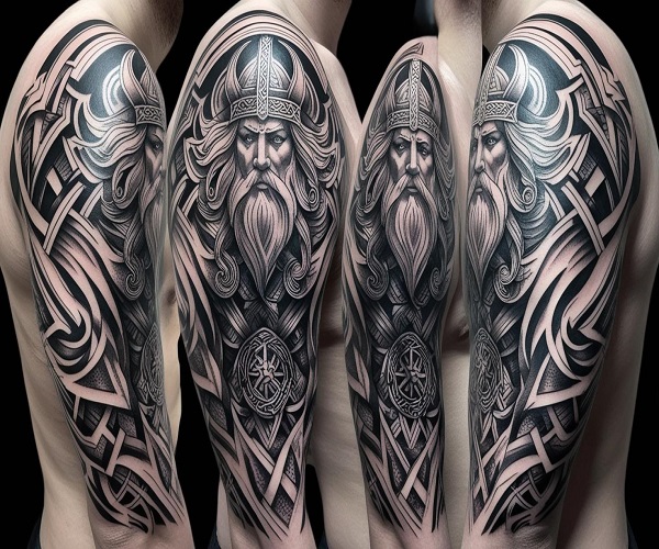 black work tattoo