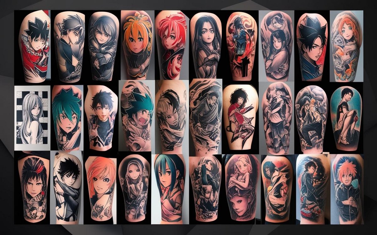 anime tattoos