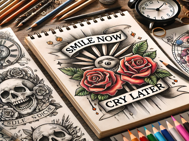 smile now cry later tattoo