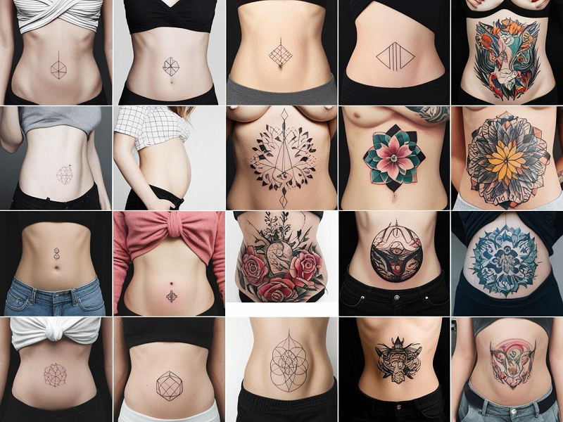 stomach tattoos