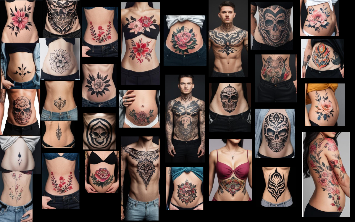 stomach tattoos